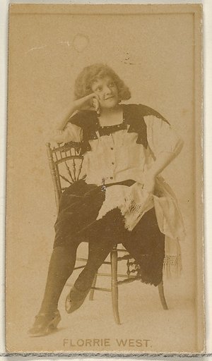 Florrie West, from the Actors and Actresses series (N45, Type 8) for Virginia Brights Cigarettes