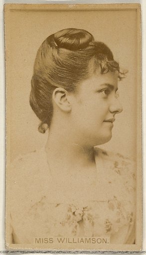 Miss Williamson, from the Actors and Actresses series (N45, Type 8) for Virginia Brights Cigarettes