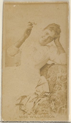 Miss Williamson, from the Actors and Actresses series (N45, Type 8) for Virginia Brights Cigarettes