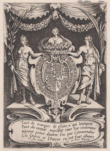 Frontispiece, from Le Combat a la Barrière in the Palace at Nancy by Henri Humbert, printed by Sebastien Phillipe