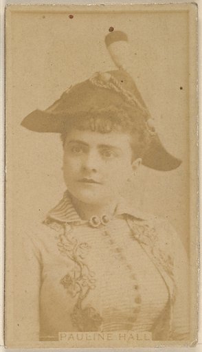 Pauline Hall, from the Actors and Actresses series (N45, Type 8) for Virginia Brights Cigarettes