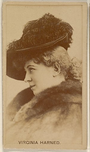 Virginia Harned, from the Actors and Actresses series (N45, Type 8) for Virginia Brights Cigarettes