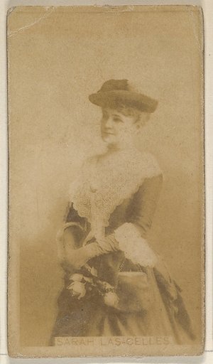 Sarah Las Celles, from the Actors and Actresses series (N45, Type 8) for Virginia Brights Cigarettes