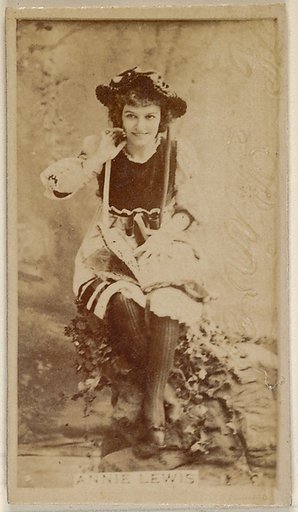 Annie Lewis, from the Actors and Actresses series (N45, Type 8) for Virginia Brights Cigarettes