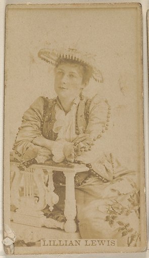 Lillian Lewis, from the Actors and Actresses series (N45, Type 8) for Virginia Brights Cigarettes