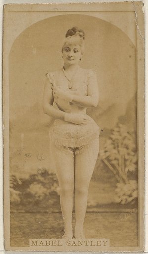 Mabel Santley, from the Actors and Actresses series (N45, Type 8) for Virginia Brights Cigarettes