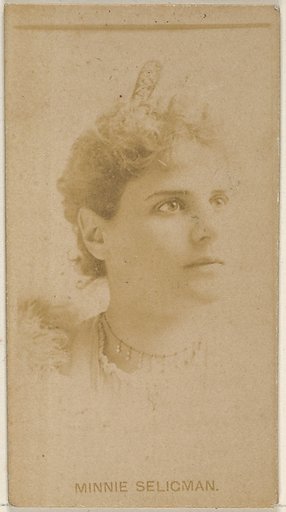 Minnie Seligman, from the Actors and Actresses series (N45, Type 8) for Virginia Brights Cigarettes