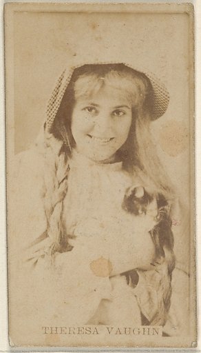 Theresa Vaughn, from the Actors and Actresses series (N45, Type 8) for Virginia Brights Cigarettes