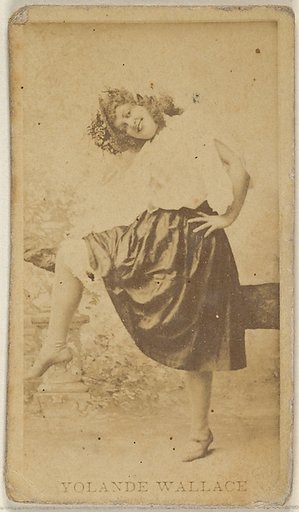 Yolande Wallace, from the Actors and Actresses series (N45, Type 8) for Virginia Brights Cigarettes