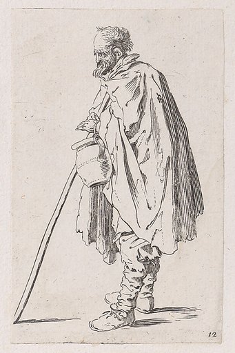 Reverse Copy of Le Mendiant au Couvet (The Beggar of Couvet), from Les Gueux suite appelée aussi Les Mendiants, Les Baroni, ou Les Barons (The Beggars, also called the Barons)