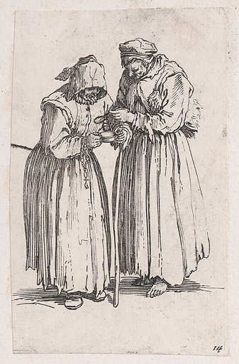 Reverse Copy of Les Deux Mendiantes (The Two Female Beggars), from Les Gueux suite appelée aussi Les Mendiants, Les Baroni, ou Les Barons (The Beggars, also called the Barons)