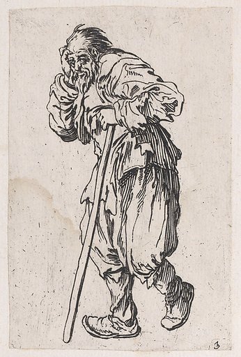 Reverse Copy of Le Gueux Appuyé sur son Baton (The Beggar Leaning on His Cane), from Les Gueux suite appelée aussi Les Mendiants, Les Baroni, ou Les Barons (The Beggars, also called the Barons)