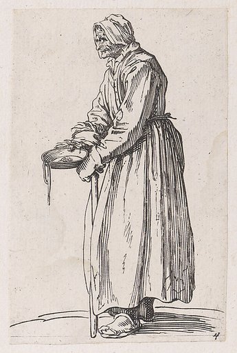 Reverse Copy of La Mendiante a La Sébille (The Female Beggar with The Begging Bowl), from Les Gueux suite appelée aussi Les Mendiants, Les Baroni, ou Les Barons (The Beggars, also called the Barons)