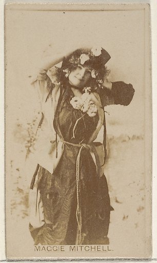 Maggie Mitchell, from the Actors and Actresses series (N45, Type 8) for Virginia Brights Cigarettes