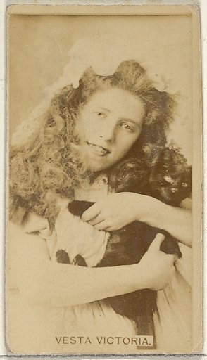 Vesta Victoria, from the Actors and Actresses series (N45, Type 8) for Virginia Brights Cigarettes