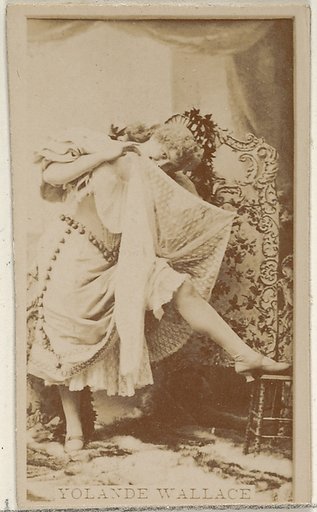 Yolande Wallace, from the Actors and Actresses series (N45, Type 8) for Virginia Brights Cigarettes