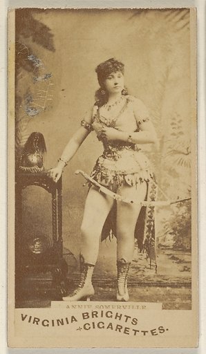 Annie Somerville, from the Actors and Actresses series (N45, Type 1) for Virginia Brights Cigarettes