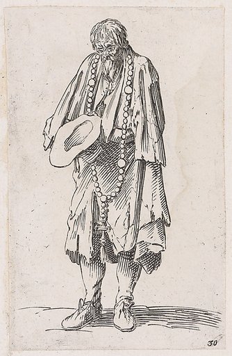 Reverse Copy of Le Mendiant au Rosaire (The Beggar with a Rosary), from Les Gueux suite appelée aussi Les Mendiants, Les Baroni, ou Les Barons (The Beggars, also called the Barons)