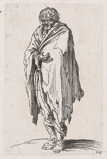 Reverse Copy of Le Mendiant a la Tête Découverte et aux Pieds Nus (The Beggar with Bare Head and Feet), from Les Gueux suite appelée aussi Les Mendiants, Les Baroni, ou Les Barons (The Beggars, also called the Barons)