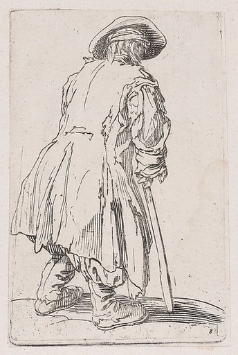 Reverse Copy of Le Vieux Mendiat a une Seule Béquille (The Old Beggar with One Crutch), from Les Gueux suite appelée aussi Les Mendiants, Les Baroni, ou Les Barons (The Beggars, also called the Barons)