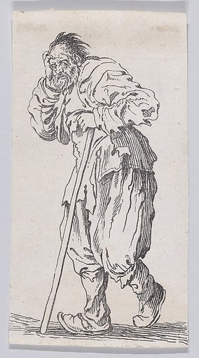 Reverse Copy of Le Gueux Appuyé sur son Baton (The Beggar Leaning on His Cane), from "Les Gueux suite appelée aussi Les Mendiants, Les Baroni, ou Les Barons" (The Beggars, also called the Barons)