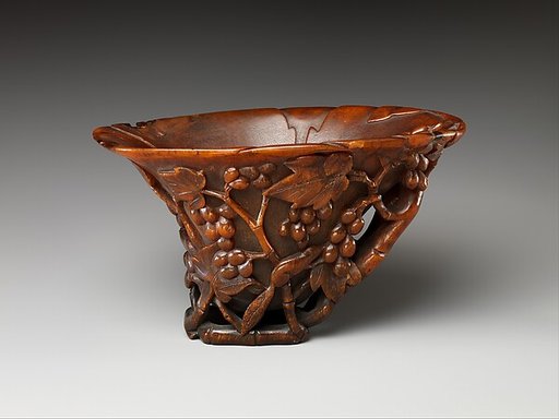 Cup with grapes