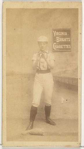 Card 4, from the Girl Baseball Players series (N48, Type 2) for Virginia Brights Cigarettes