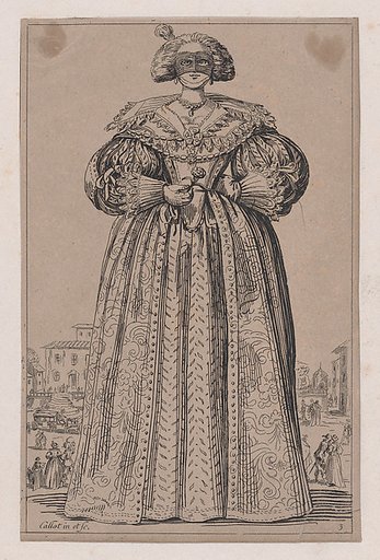 Copy of La Dame au Masque (The Lady Wearing a Mask), from "La Noblesse" (The Nobility)