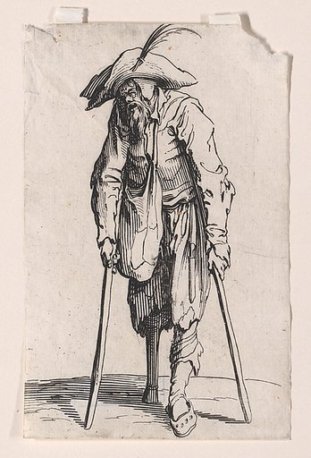 Le Mendiant a la Jambe de Bois (The Beggar with the Wooden Leg), from "Les Gueux suite appelée aussi Les Mendiants, Les Baroni, ou Les Barons" (The Beggars, also called the Barons)