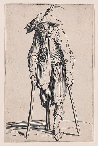 Le Mendiant a la Jambe de Bois (The Beggar with the Wooden Leg), from "Les Gueux suite appelée aussi Les Mendiants, Les Baroni, ou Les Barons" (The Beggars, also called the Barons)