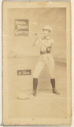 2nd Base, from the Girl Baseball Players series (N48, Type 2) for Virginia Brights Cigarettes