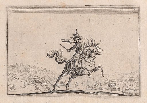 Le Commandant a Cheval (The Commander on Horseback), from "Les Caprices" Series B, The Nancy Set
