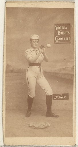 3rd Base, from the Girl Baseball Players series (N48, Type 2) for Virginia Brights Cigarettes