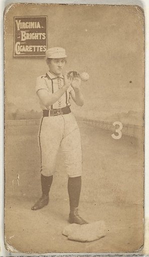 Card 3, from the Girl Baseball Players series (N48, Type 2) for Virginia Brights Cigarettes