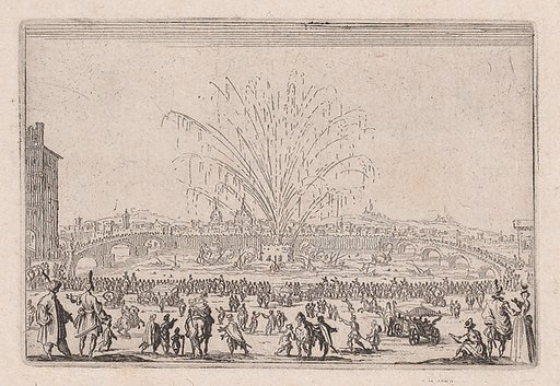 Le Feu d'Artifice sur l'Arno (Fireworks on the Arno), from "Les Caprices" Series B, The Nancy Set