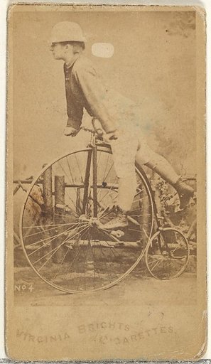 Card 4, from the Girl Cyclists series (N49) for Virginia Brights Cigarettes