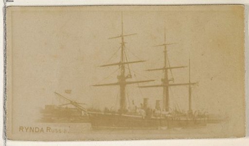 Rynda, Russia, from the Famous Ships series (N50) for Virginia Brights Cigarettes