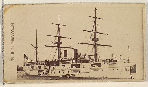 Newark, U.S.N., from the Famous Ships series (N50) for Virginia Brights Cigarettes
