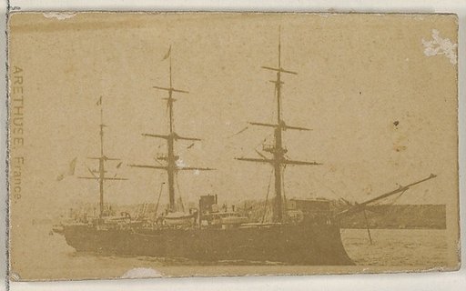 Arethuse, France, from the Famous Ships series (N50) for Virginia Brights Cigarettes