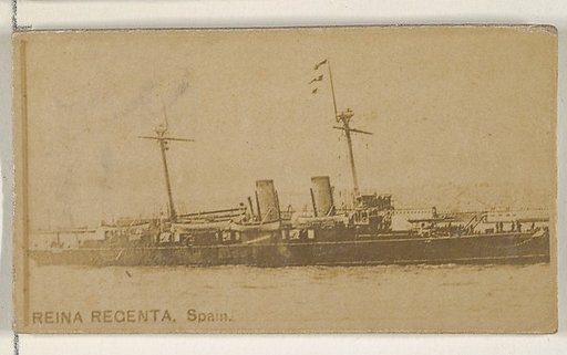 Reina Regenta, Spain, from the Famous Ships series (N50) for Virginia Brights Cigarettes