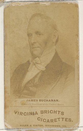 James Buchanan, from the Presidents of the United States series (N51) for Virginia Brights Cigarettes