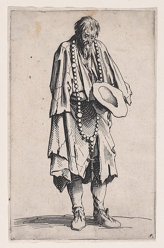 Le Mendaint au Rosaire (The Beggar with a Rosary), from "Les Gueux suite appelée aussi Les Mendiants, Les Baroni, ou Les Barons" (The Beggars, also called the Barons)