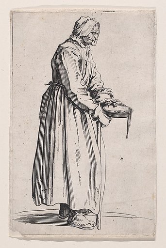 La Mendiante a la Sébille (The Female Beggar with the Begging Bowl), from "Les Gueux suite appelée aussi Les Mendiants, Les Baroni, ou Les Barons" (The Beggars, also called the Barons)
