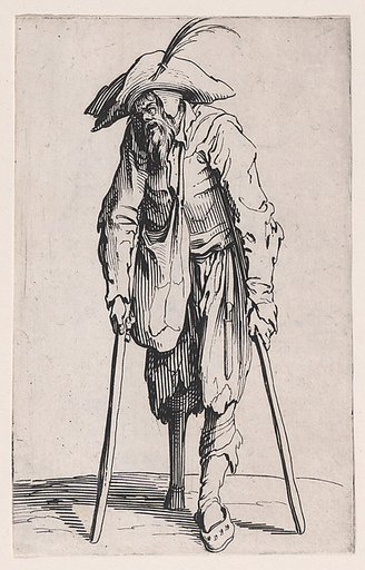 Le Mendiant a la Jambe de Bois (The Beggar with a Wooden Leg), from "Les Gueux suite appelée aussi Les Mendiants, Les Baroni, ou Les Barons" (The Beggars, also called the Barons)