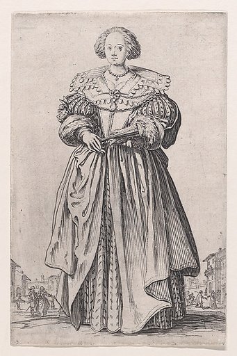 La Dame a l'Eventail (The Lady with a Fan), from "La Noblesse" (The Nobility)