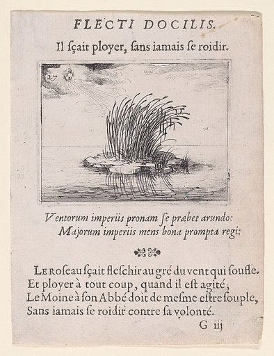 Les Roseaux et Le Vent (The Reed and The Wind), plate 27 from "Lux Claustri ou La Lumière du Cloitre" (The Light of the Cloisters)