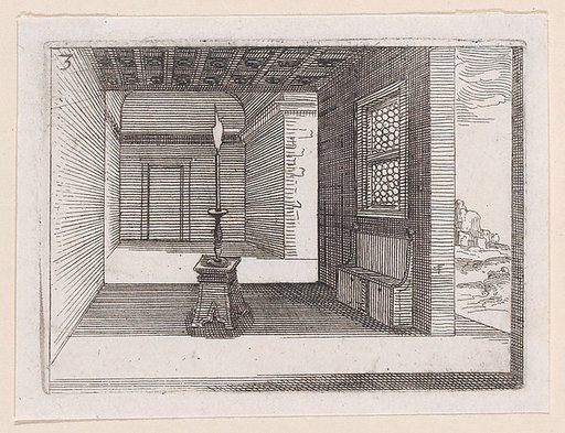 Le Chandelier (The Candlabra), plate 3 from "Lux Claustri ou La Lumière du Cloitre" (The Light of the Cloisters)
