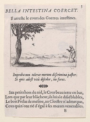 Le Corbeau et ses Petits (The Raven and its Young), plate 5 from "Lux Claustri ou La Lumière du Cloitre" (The Light of the Cloisters)