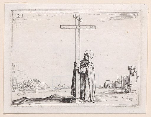 La Religieuse Tenant La Sainte Croix (The Nun Holds the Cross), plate 21 from "Lux Claustri ou La Lumière du Cloitre" (The Light of the Cloisters)