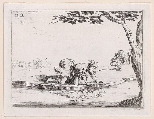 Narcisse se Mirant dans l'Eau (Narcissus Looking at Himself in the Water), plate 22 from "Lux Claustri ou La Lumière du Cloitre" (The Light of the Cloisters)